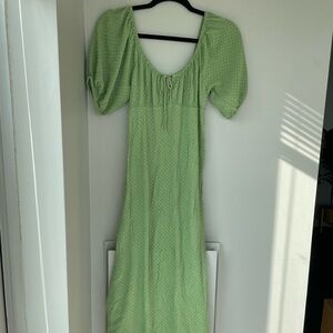 Mint green midi dress